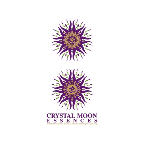 Logo for Crystal Moon Essences - remedies for harmonic rebalance and well-being Design por Blackstarboys