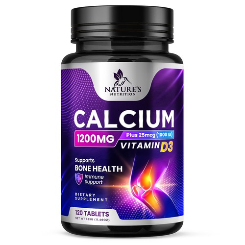 Calcium Plus Vitamin D3 Design Needed for Nature's Nutrition Design by Davi Giolo ★