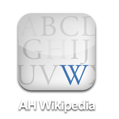 iPhone/iPad Wikipedia App Icon (free copy to all entrants) Design by GO•design