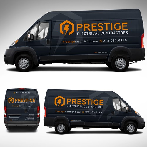 Car wrap needed for Prestige Electrical Contractors Design réalisé par J.Chaushev