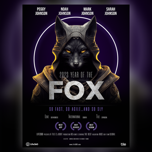Design di Life360 2023 Year of the Fox Poster di Designer Anuragd