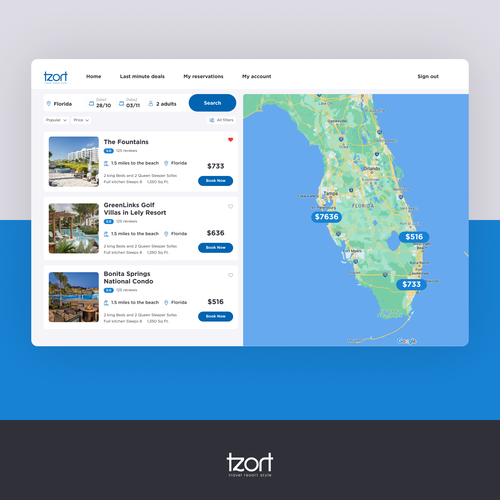 Design a User Interface for a Travel Company Design by Belozorov