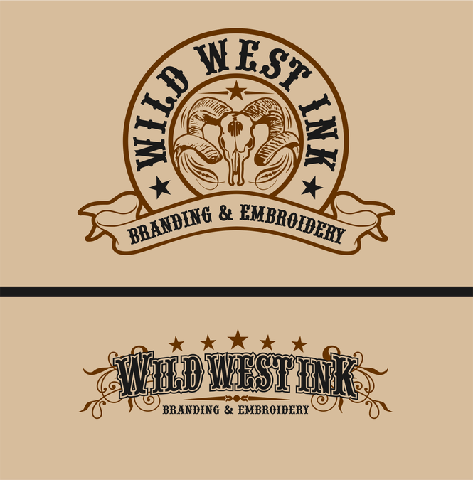 We need a logo for Wild West Ink Branding & Embroidery | Logo design ...