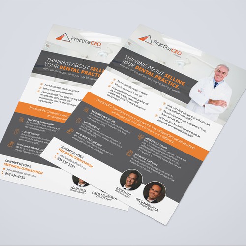 PracticeCFO Transitions Flyer Design by Dzine Solution