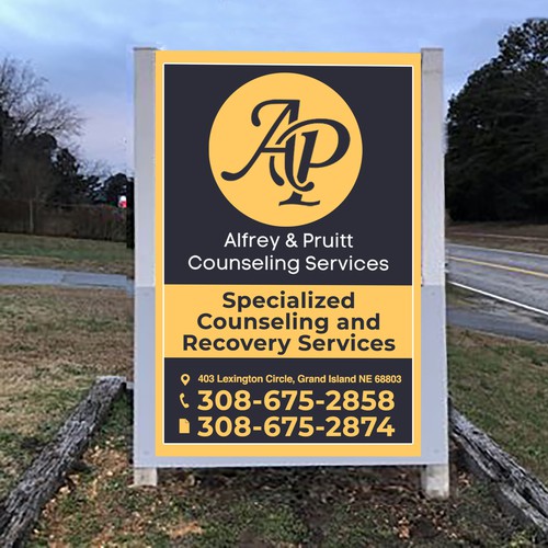 Design di We Need a Professional Street-Facing Sign for Our New Counseling Location di Creativity symbol