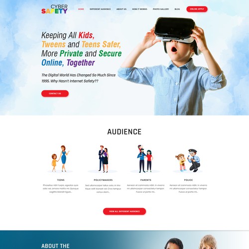 Web page design contest entry by Ananya Roy