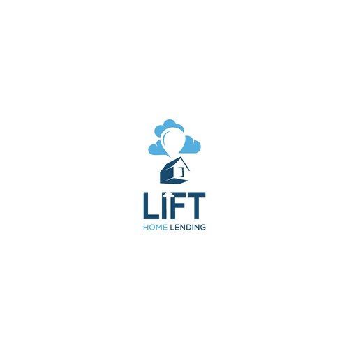 Lift Home Lending Logo Design by ArtByShahnaz™