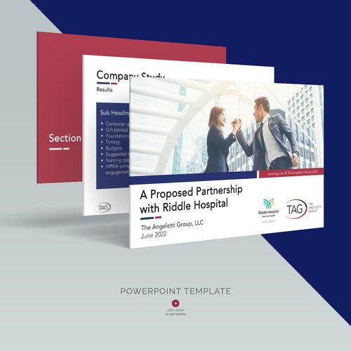 Professional and modern powerpoint template that is easy to edit for use across a variety of clients Design by Joemar Concepts