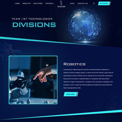 Technology Solutions Provider Website Design Framework Design by Adventix