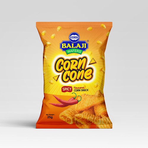 Amazing Pack design for our newly corn snacks Design by Dem Ro