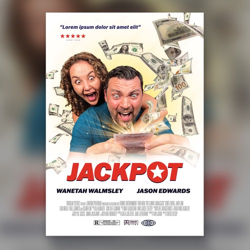 JACKPOT! The Comedy Short Film Poster Design Challenge" Design by P I X 3 L