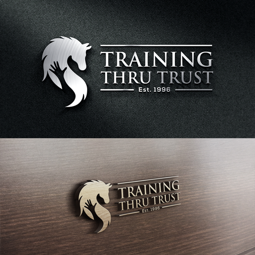 Looking for a simple but powerful horsemanship/horse trainer logo Design réalisé par Bishusal Studio™