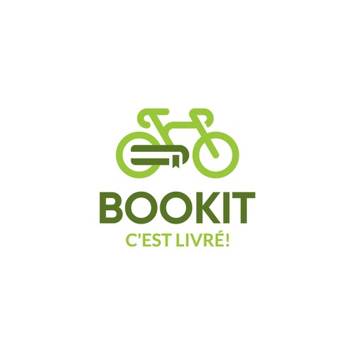 Design di BOOKIT Genève, c'est livré! Livres en ligne livré à vélo! di onogiri.design