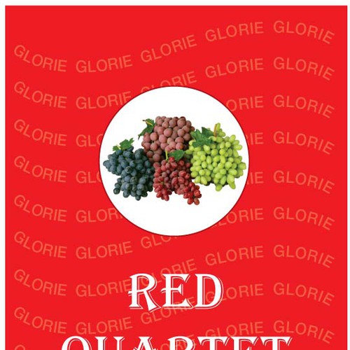 Glorie "Red Quartet" Wine Label Design デザイン by Patels