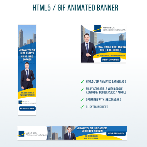 Financial Advising Company Looking For Banners In Several Sizes Flash Banner Contest 99designs