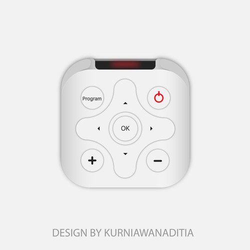 Remote control icon for iOS app Design by KurniawanAditia