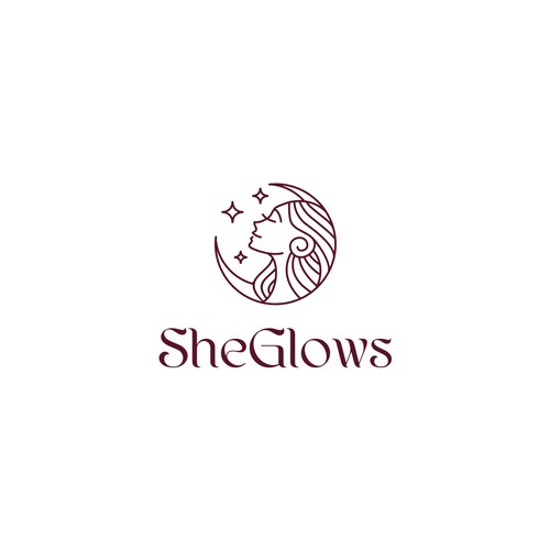 Let's help women glow! Design a beautiful logo for SheGlows Design by ms.logolady