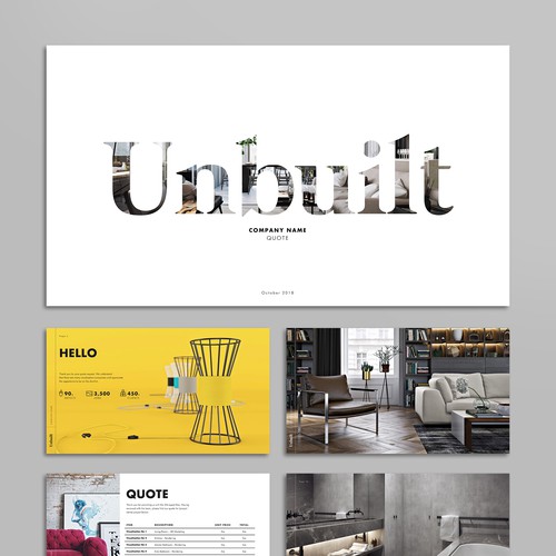 Powerpoint presentation for 3D visualisation company Design by velvetmade