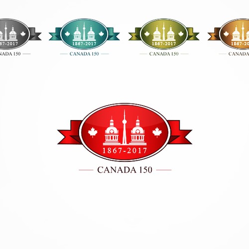 Community contest: Design Canada’s 150th birthday logo! Design by mohammedaitbounasser