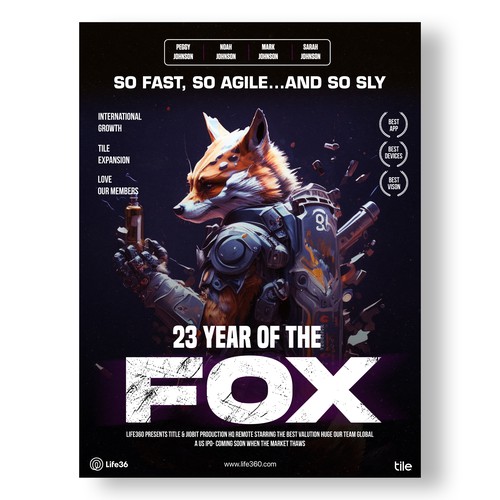 Life360 2023 Year of the Fox Poster Design by Drewmahadi