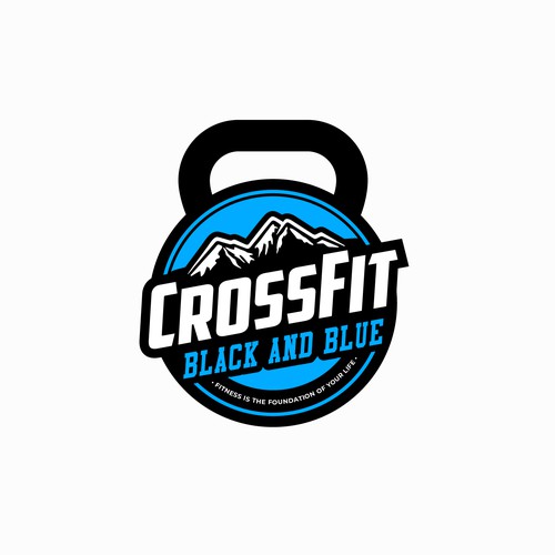 CrossFit Black & Blue -logo design Design by teknique®