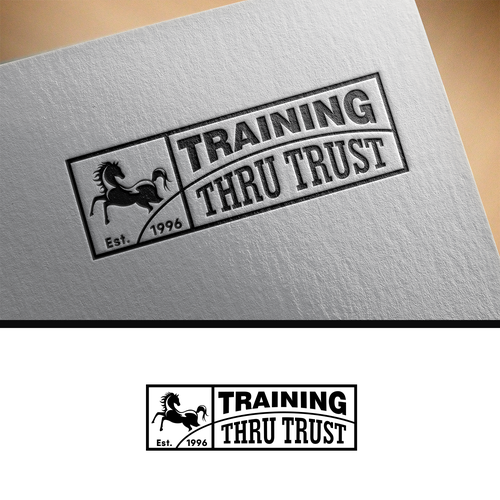 Looking for a simple but powerful horsemanship/horse trainer logo Design réalisé par Bishusal Studio™