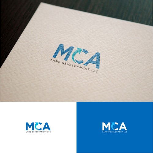 Design a simple modern logo for land development business. Design by echo 99