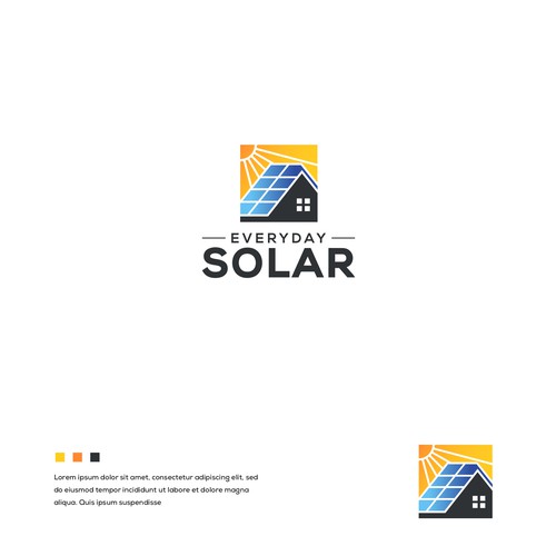 Everyday Solar Logo Design Diseño de Designer_Hafizur