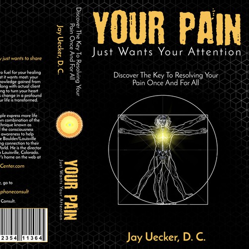 Book cover: pain is bound up, intelligent energy that, once catalyzed, becomes the fuel for our growth and healing. Design by SlabZero