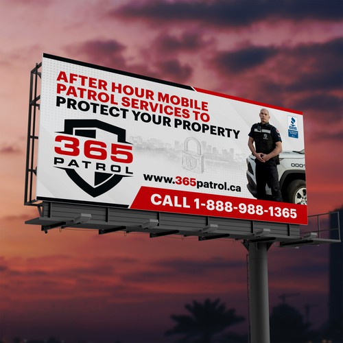 I need a billboard design for a Security Guard Company Design by SoftSkills