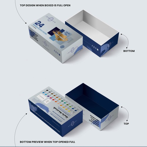 Design an artistic set paint box Design by P'ConceptOriginality