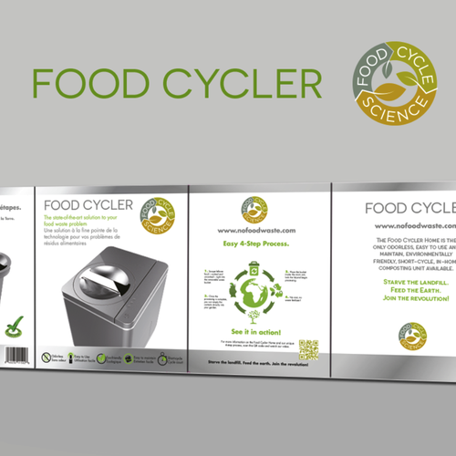 Food Cycler Indoor Composter Package Design Design by ZeKdesign