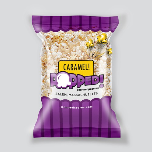 Lets make a POPPIN' popcorn bag design! Design by SRAA