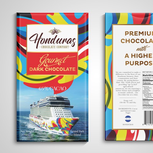 Chocolate Bar Wrapper for Cruiseline Design by bcra