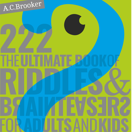 Design an eye catching cover for a book on riddles and brain teasers for adults Design by BRUKVAR