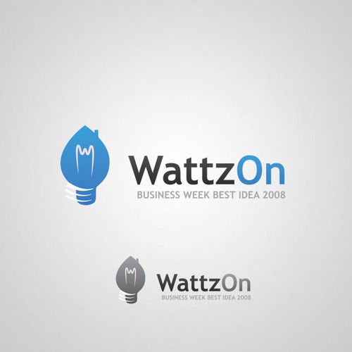Help WattzOn (BusinessWeek Best Idea 2008) with a new logo Design by elmostro