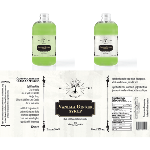 Create a custom group of labels for cocktail mixes! Design by larosempier91