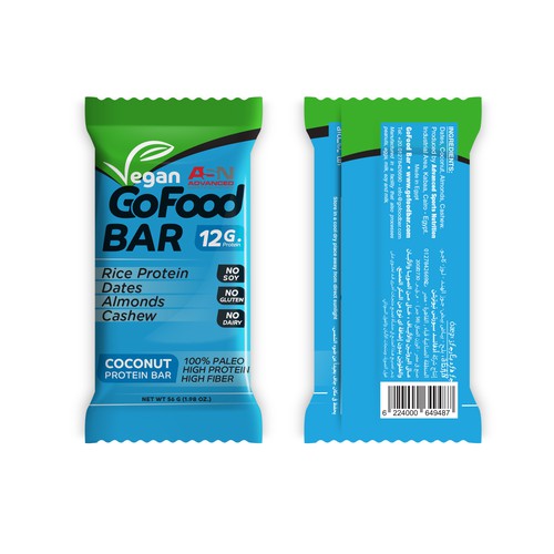 Design a “Vegan” version of our GoFood Bar | Product label contest