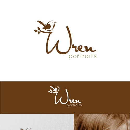 Create a fun logo for Wren Portraits, a family oriented portrait photographer Design réalisé par DiannaD.