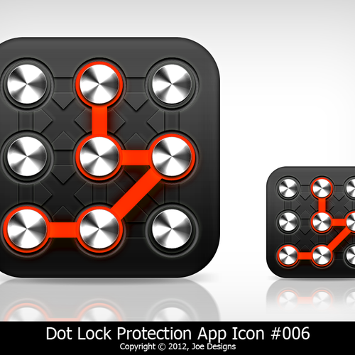 Help Dot Lock Protection App with a new button or icon Design por Joekirei
