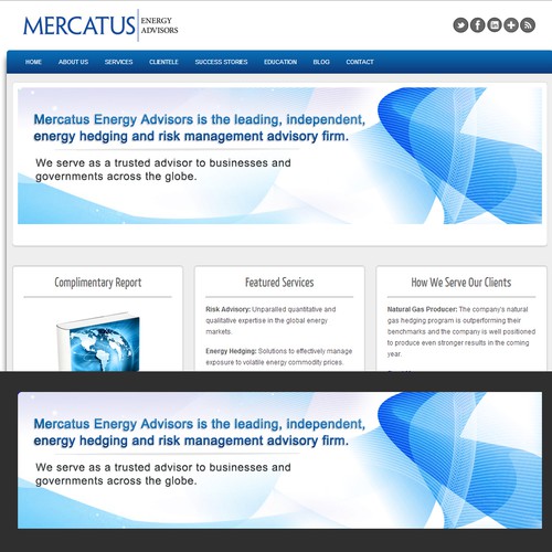 banner ad for Mercatus Energy Advisors  Design por AxeL Fx