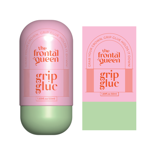 Design Wig Glue Product label  for a Viral Gen Z hair brand! Design réalisé par Sayyed Jamshed