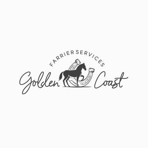 Golden Coast Farrier Services Design by tasa