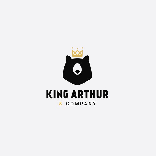 Need an iconic bear logo for King Arthur & Company. Design by axan