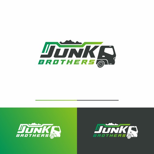 Fun logo for our local, family owned junk removal business Design by NuriCreative