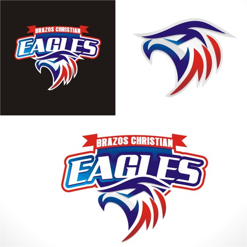 Design an orignal EAGLE mascot for Brazos Christian School Design by MAhi2014