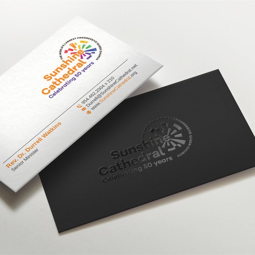 Business Card for Growing Progressing LGBTQ Church Design by LAXMI DESIGNHUB