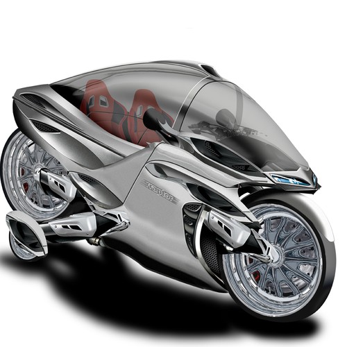 Two deals seater motorcycle