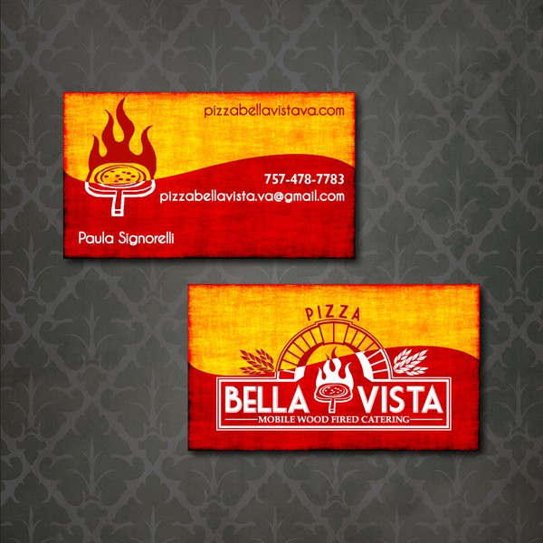 Pizza Bella Vista needs a business card design 