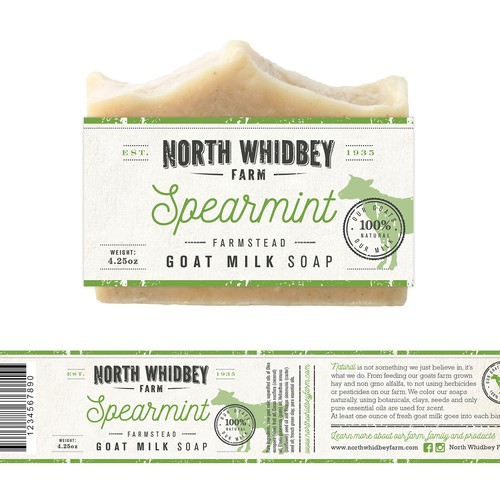 Create a striking soap label for our natural soap company with more work in the future Design por Mj.vass